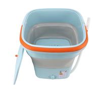 Fdit Lavatrice Portatile Mini Lavatrice 16L Pulsatore Completamente Automatico con Funzione di Centrifuga Morbida, per Appartamenti, Dormitori, Viaggi, Campeggio, Biancheria (Spina UE 220 V 50 Hz)