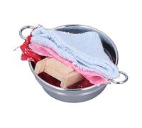 Fdit Lavello per Casa delle Bambole in Metallo, Modello in Scala 1:12 per Un'atmosfera Romantica, Artigianato Squisito, Giocattoli Sicuri per