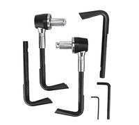 Fdit Leva del Freno di Protezione Dell'impugnatura a Mano per lo Sterzo in Moto, Protezione Alla Moda e Sorprendente per Un'efficace Anticollisione, Si Adatta a Sterzo di 22 Mm (SILVER)