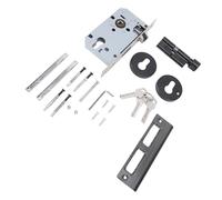 Fdit Leva per Porta D'ingresso con Chiave con Maniglia Silenziosa per un Funzionamento Regolare e Un'ampia Applicazione per Camere da Letto, Bagni, Uffici, Ferro 1 Set