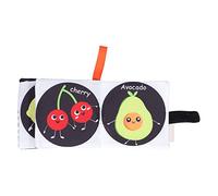 Fdit Libri Giocattolo in Bianco e con Carta Sonora, Libro per Bambini Morbido e Infrangibile per lo Sviluppo Nervoso Visivo, Adatto a Bambini da 0 Anni (#12)