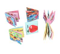 Fdit Libri in Stoffa per Bambini, 6 Pezzi, Giocattoli Morbidi e Impermeabili per L'educazione Precoce dei più Piccoli, Perfetti per lo Sviluppo Dell'intelligenza e il Divertimento nel Bagnetto