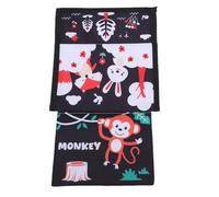 Fdit Libro per Bambini con Motivo di Animali, Giocattolo in Materiale Sicuro con Carta Stropicciata e Specchio per L'educazione Precoce e Lo Sviluppo Cognitivo