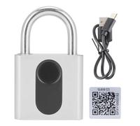 Fdit Lucchetto per Impronte Digitali Bluetooth Blocco di Sicurezza Intelligente per Dormitorio e Magazzino Materiale in Lega di Zinco