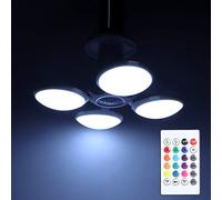 Fdit Luce Deformabile a Forma di Pallone da Calcio LED RGB Bluetooth con 360 Gradi 30W E27 6500K, per Decorazioni per Feste Illuminazione Ambientale Camera da Letto Soggiorno
