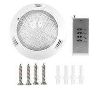 Fdit Luce Subacquea AC12V 35W RGB, Lampada da Piscina Multicolore Resistente all'Acqua con Telecomando per la Decorazione del Giardino Roccioso della Fontana dello Stagno dei Pesci