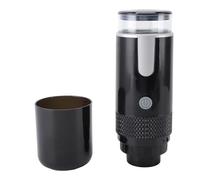 Fdit Macchina da caffè Portatile Premium Cordless Elettrica per Esterni, Macchina per Capsule Ricaricabili da Terra per Viaggi, Campeggio, Casa, Ufficio, Parco, ABS, Batteria Al Litio (nera)