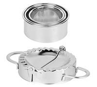 Fdit Macchina per Gnocchi in Acciaio Inossidabile, Set di Pressione Manuale per Gnocchi per Preparare Wontons Pierogi Calzone e Torte Fatte in Casa