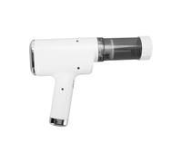 Fdit Macchina per Pasta Elettrica, Macchina per Pasta Portatile Ricaricabile in Acciaio Inossidabile Pressa per Elettrica Automatica con 5 Formati di per (WHITE)