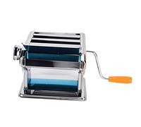 Fdit Macchina per Pasta in Acciaio Inossidabile, Macchina per Tagliatelle Manuale con 9 Impostazioni di Spessore e 3 Accessori di Taglio per Lasagne di Spaghetti per Uso Domestico in