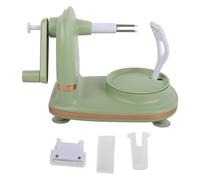 Fdit Macchina per Sbucciare la Frutta, Multifunzione in Acciaio Inox PP, Manovella, Affettatrice, Sbucciatrice per Mele con Lama di Ricambio per e Casa (verde chiaro)