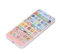 Fdit Macchina Ricaricabile per L'educazione Precoce 40 Pulsanti Telefono Giocattolo Simulato Multifunzionale per Bambini Materiale Sicuro Apprendimento Gioca a un Giocattolo per Cellulare (PINK)