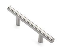 Fdit Maniglia per Porta Push Pull a Forma di T da 20 Pezzi Maniglia per Armadio a Forma di T per Porta in Vetro con Barra a Finitura Spazzolata in Acciaio Inossidabile con