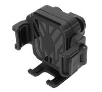 Fdit Meccanismo di Montaggio Stabile del Telefono Cellulare Nello Specchietto Retrovisore della Moto per un Facile Recupero del Telefono in Plastica (BLACK)