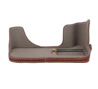 Fdit Mezza per Fotocamera, Pelle PU Protettiva, Struttura Solida, vestibilità Ideale, Adatta per la Protezione della Fotocamera, Amanti della Fotografia, Uso Esterno (BROWN)