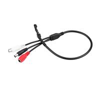 Fdit Microfono per la Registrazione del Suono per DVR - Suono Ad Alta sensibilità - Ideale per le Conversazioni