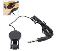 Fdit Microfono Pickup per Chitarra Acustica Piezo Clip-On per Violino Ukulele, Facile da Usare per Spettacoli in Classe, ABS + Materiale Metallico