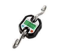 Fdit Mini Bilancia Elettronica Digitale Portatile con Gancio Display LCD Digitale Elettronico Gancio Appeso Bilance Ciclo Bilancia per Casa Azienda Agricola Caccia Esterna (Nero)