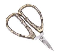 Fdit Mini Forbici da Cucito Vintage, Cesoie Artigianali da Ricamo in Acciaio Inossidabile con Manico in Lega di Zinco a Forma di, per Taglio di Tessuti Artigianali da (Forbici per il seno in bambù)