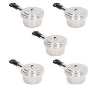 Fdit Mini Pentola per Zuppa Giocattolo Mini Utensili da Cucina per la Decorazione della Casa delle Bambole, Squisito Modello di Pentola per Zuppa in Lega per la Cucina della Casa delle Bambole 1:12,