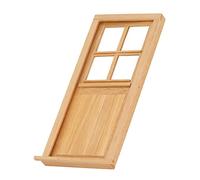 Fdit Mini Porta per Mobili per Casa delle Bambole, Design Non Verniciato, Realizzata in Legno di Betulla per la Decorazione della Casa delle Bambole in Scala 1:12, Ottima Scelta Regalo per i Bambini