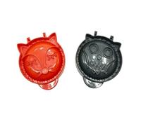 Fdit Mini Pressa per Torte Manuale, Crea Adorabile Mini Pressa per Torte con Design Tagliato e Sigillato per Cuocere Snack Fatti in Casa, Pasta Frolla (Set 2 pezzi Gufo Volpe)