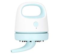 Fdit Mini Pulitore Portatile per Desktop Collettore di Polveri Efficiente per Casa Ufficio 2 Livelli di Ricarica USB Regolabile in Plastica ABS da 7,5 Once (BLUE)