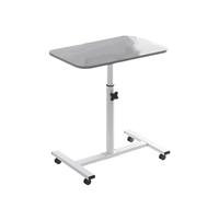 Fdit Mobile Laptop -Tabella Portatile e Durevole Mobile Rolling Scrivania per la Pressione Medica della Biblioteca, Singola Piastra (GREY)