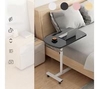 Fdit Mobile Laptop -Tabella Portatile e Durevole Mobile Rolling Scrivania per la Pressione Medica della Biblioteca, Singola Piastra (BLACK)