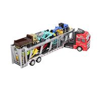 Fdit Modello di Camion da Trasporto Giocattolo 7 Pezzi Set Funzione di Pull Back Trasporto di Giocattolo in Lega Materiale 12,6 Pollici Premi in Classe, Amanti della Collezione (#1)