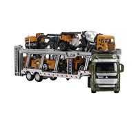 Fdit Modello di Camion da Trasporto Giocattolo 7 Pezzi Set Funzione di Pull Back Trasporto di Giocattolo in Lega Materiale 12,6 Pollici Premi in Classe, Amanti della Collezione (#3)