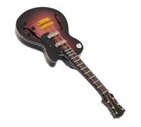 Fdit Modello di Chitarra in Miniatura Realistico Strumento Musicale Decorativo Giocattolo per Scrivanie e Scaffali in Tiglio