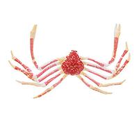 Fdit Modello di Granchio in Plastica, Lavorazione Squisita, Decorazione di Animali Marini per la Festa della Vita Marina (granchio ragno)