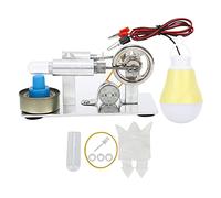 Fdit Modello di Mini Motore a Vapore, Giocattolo per L'educazione Fisica Sperimentale con Telaio Lavorato a CNC per L'educazione Scientifica e L'apprendimento della Fisica