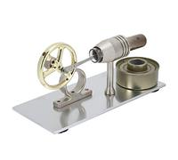 Fdit Modello Scientifico di Motore Stirling Giocattolo Educativo Kit Pratico per Esperimenti di Fisica con Conversione del Calore in Energia Meccanica per Dimostrazione in Aula