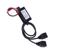 Fdit Modulo Convertitore Adattatore Caricatore Doppio USB per Ricarica Telefono Auto Moto Impermeabile Antiurto