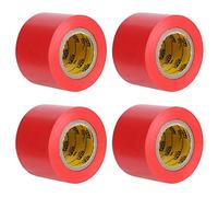 Fdit Nastro Sigillante Isolante Elettrico, Nastro Isolante Impermeabile in PVC da 4,4 Cm per Riparazioni Elettriche, Avvolgimenti di Motori, Condensatori di Trasformatori, 4 Pezzi (rosso)
