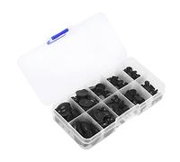 Fdit Occhi e Nasi in Plastica, 180 Pezzi per Realizzare Bambole con Retro Piatto, Accessori per Animali di Peluche, Artigianato Fai da Te, Dimensioni Miste da 6 X 8 Mm (180 pezzi per scatola ()))