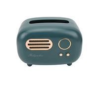 Fdit Organizer per Fazzoletti a Forma di Radio retrò, Decorazione di Arte Moderna, Distribuzione di Carta Liscia, Supporto per Scatola di Plastica per Cassetto Portaoggetti della