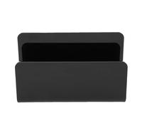 Fdit Organizer per Posta in Acrilico, Porta Buste Autoportante con Bordi Arrotondati per Riporre Biglietti da Visita in Carta da Lettera da Banco (BLACK)