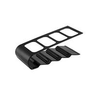Fdit Organizer per Telecomando da Tavolo con Supporto per Telefono con 4 Slot per TV, DVD, Videoregistratore e Rack per Cellulare (BLACK)
