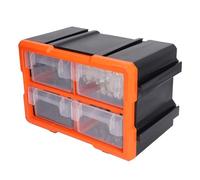 Fdit Organizzatore di Pezzi di Plastica con 4 Cassetti per Componenti Elettronici Team Pesca Piccoli Giocattoli, Muro Assemblaggio Pezzi Scatola per Hardware Forniture