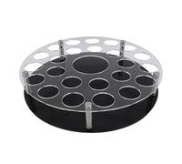 Fdit Organizzatore di Vetro di Vino Acrilico, Porta a Tazza di Tazza di Slot con Buco Centrale, per il Club del Bar, Display con Bottiglie di Vino, Ideale per Soggiorno e