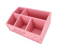 Fdit Organizzatore per Bustine di tè in Legno con Divisori, Vassoio Multiuso per Cialde di caffè e Bicchieri di Carta, Design Minimalista per Piano di Lavoro della e Uso da Pranzo (PINK)