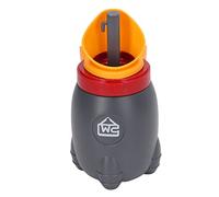 Fdit Orinatoio portatile per bambini con design a tripla guarnizione, vasino da viaggio per ragazzi, compatto per uso esterno e auto (arancione vivace)