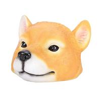 Fdit Ornamento Galleggiante per Testa di Cane, Decorazione Realistica per Laghetto in Resina per Giardino Divertente Testa di Cane Galleggiante per Giochi D'acqua All'aperto e