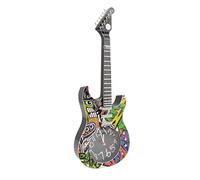 Fdit Orologio da Parete con Chitarra, Sveglia retrò Unica per gli Amanti della Musica, Design Realistico, Materiale Plastico, Soggiorno, Camera da Letto, Decorazione per (Chitarra