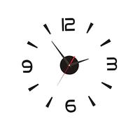Fdit Orologio da Parete Fai -da -te Senza Cornice 40 Cm Piccolo Orologio 3d Semplice Moderno per Cultura Residenziale, Materiale Acrilico per Soggiorno, Camera da Letto