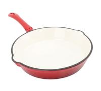 Fdit Padella in Ghisa Smaltata, Padella Non Stick Anche Trasferimento di Calore, Persino Riscaldamento per Uso Interno e Esterno, Compatibile con Tutti i Corsi di Coda (16 cm)