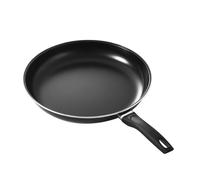 Fdit Padella Rotonda Rivestimento Antiaderente, Maniglia Portatile, Riscaldamento Uniforme, Facile da Pulire per Fornelli a Gas, Fornelli a Induzione (25CM)